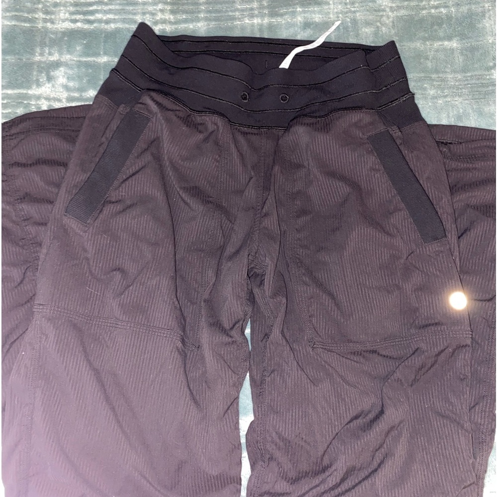 LULULEMON STUDIO TRACK PANT SIZE 4 BLACK